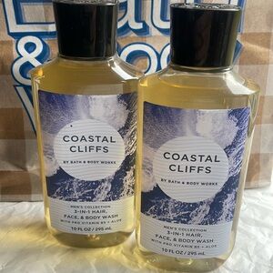 Men’s Coastal Cliffs bath and bodyworks shower gels